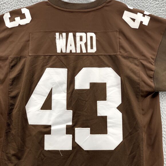 Cleveland Browns #43 Ward Jersey Mens 52 Reebok On Field NFL Football Sportswear - Picture 9 of 14